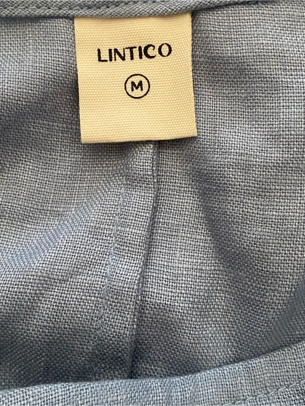 Lintico Blue 100% Linen Maddie Kimono loose maxi dress belted M LAGENLOOK - Picture 8 of 10